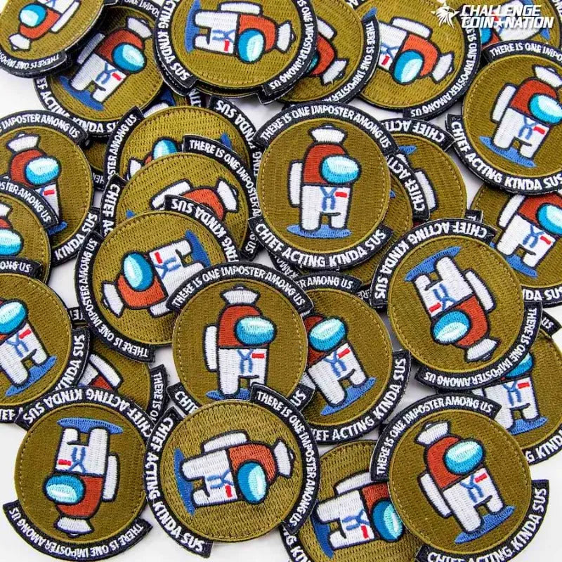 Navy Chief Acting Sus Imposter Patch Challenge Coin Nation