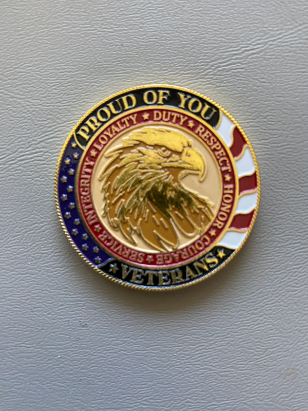 School Veterans Day Challenge Coins