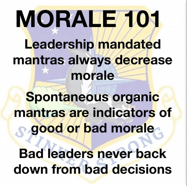 Mandated Mantras and Slogans - Don't!