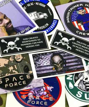 Military Stickers & Zaps