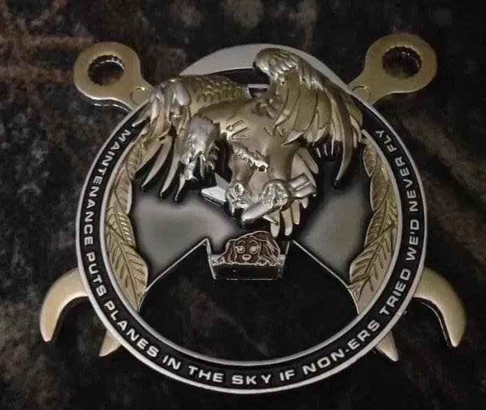 Maintainer Nation Skull Challenge Coin