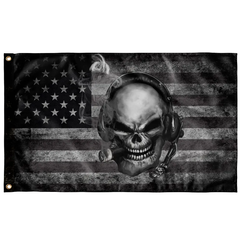 Maintainer Nation Skull Shadow Flag