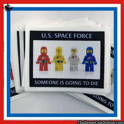 US Space Force reflective belt humorous sticker