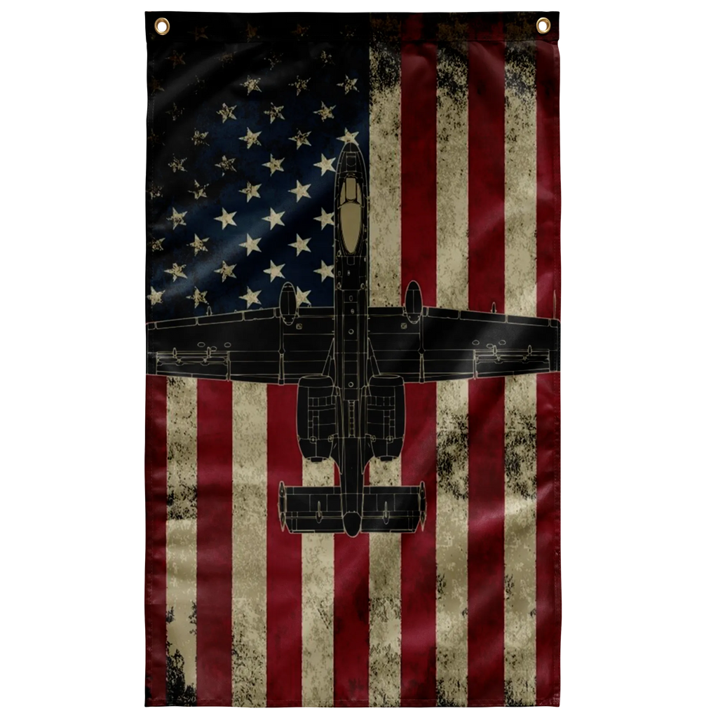 US Air Force A-10 Warthog Flag | Challenge Coin Nation