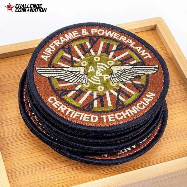 Airframe & Powerplant Certified Technician Patch - Aircraft Maintenance (A&P)