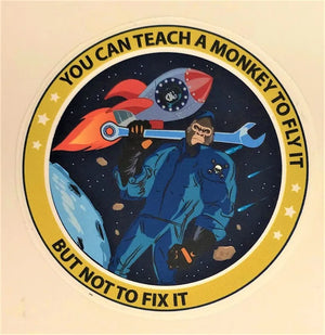 Can't Teach a Monkey Sticker