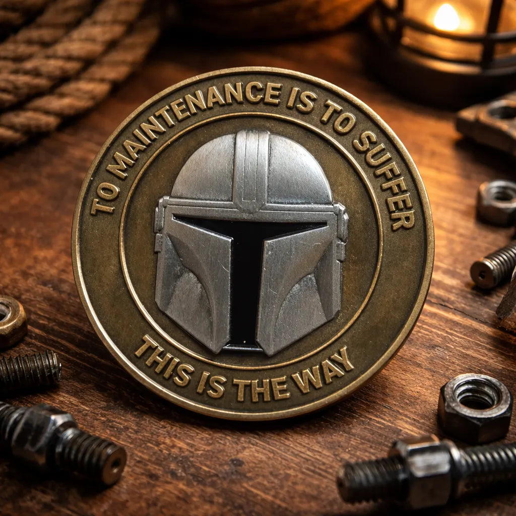 Maintenance is Suffering Coin | Challenge Coin Nation