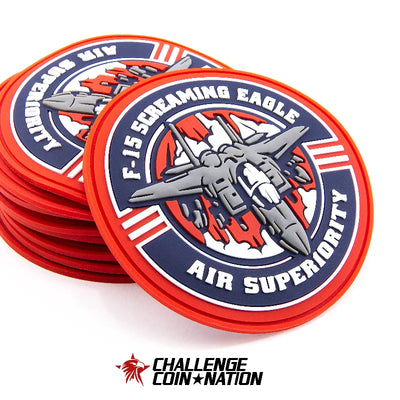 F-15 screaming eagle PVC magnet from Challenge Coin Nation