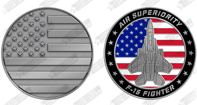 F-15 3D Challenge Coin