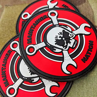 Maintainer Nation Red PVC Morale Patch