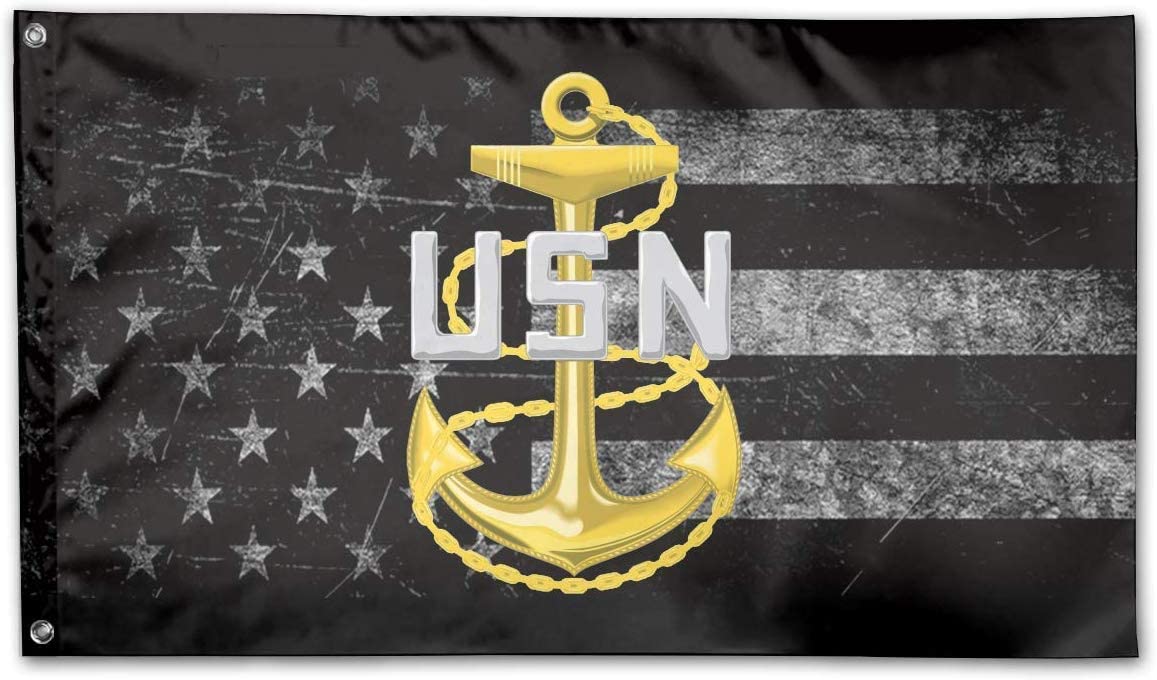US Navy Chief Emblem Flag
