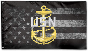 US Navy Chief Emblem Flag