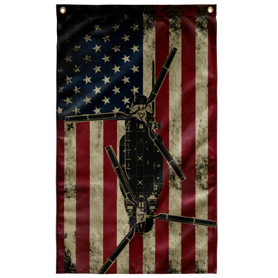 US Army MH-47 Chinook Helicopter Flag (Color)