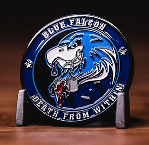 blue falcon challenge coin