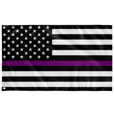 Thin Purple Line Flag