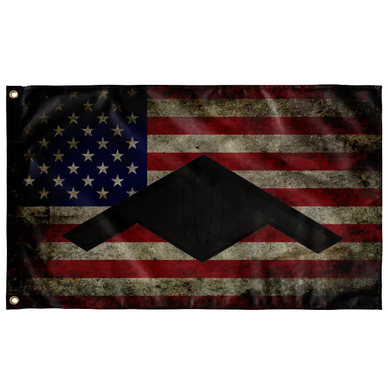 B-21 Raider Bomber Colorized Flag