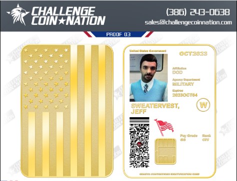 DoD CAC Card Challenge Coin