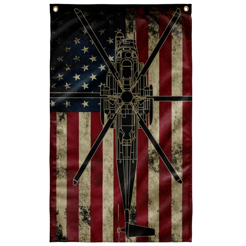 MH-53 Pavelow Helicopter Color Flag
