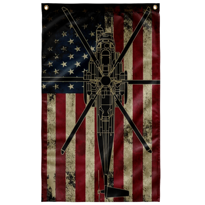 MH-53 Pavelow Helicopter Color Flag
