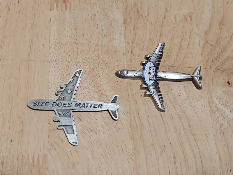 USAF C-5 Galaxy: Size Does Matter Challenge Coin