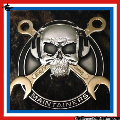Maintainer Nation Skull Challenge Coin