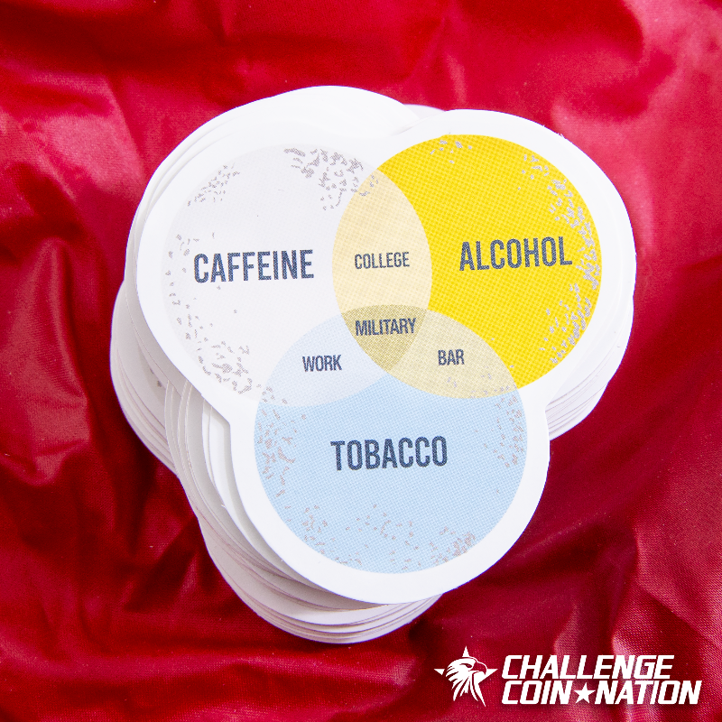 Caffeine & Tobacco Morale Sticker