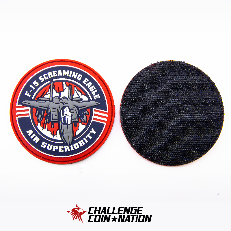 F-15 screaming eagle PVC patch from Challenge Coin Nation