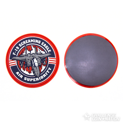 F-15 screaming eagle PVC magnet from Challenge Coin Nation