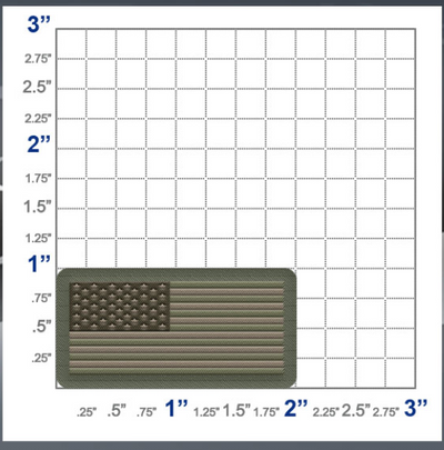 US American Flag Patch - Pencil Patch