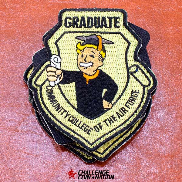 GRADUATE Community College of the Air Force - Embroidered Morale Patch