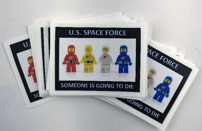 US Space Force reflective belt humorous sticker