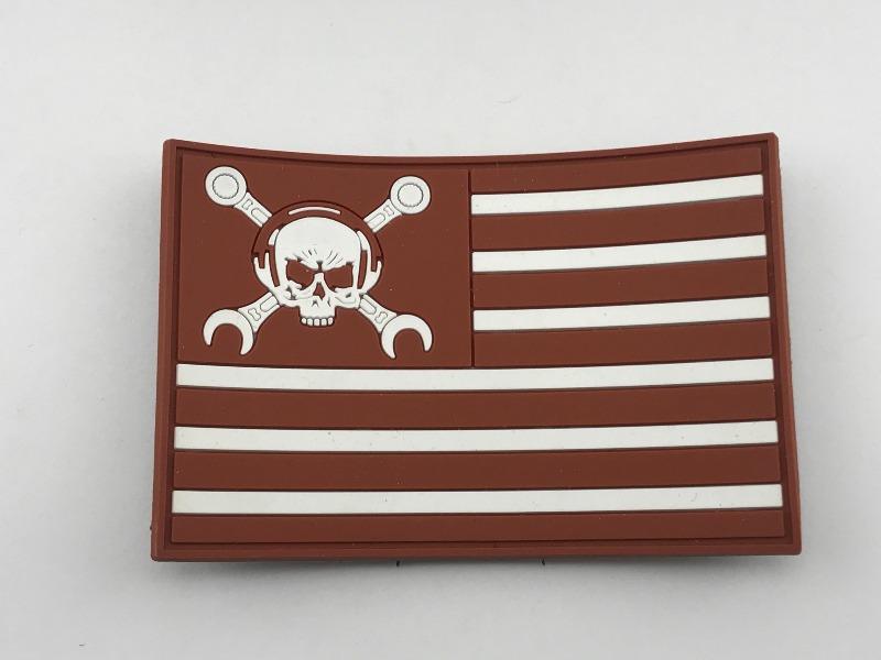 Maintainer Nation Brown Flag Morale  Patch