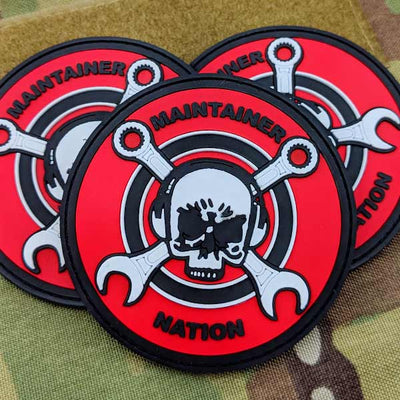 Maintainer Nation Red PVC Morale Patch