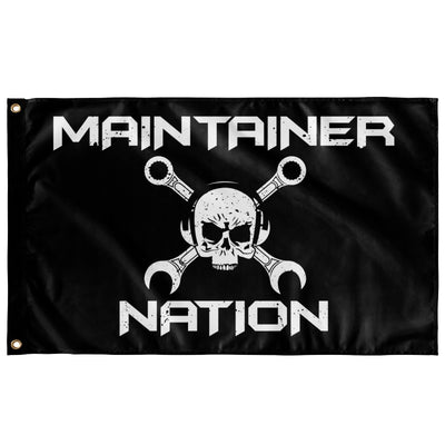 Maintainer nation horizontal wall display flag