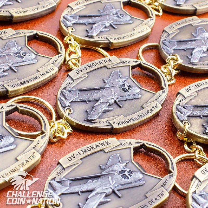 OV-1 Mohawk Aircraft Bottle Opener for any occasion. Keychain feature included for easy traveling