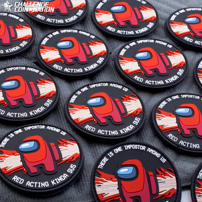 Among Us Imposter Patch - Red Sus