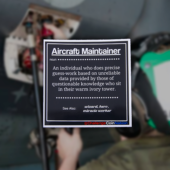 Aircraft Maintainer Sticker