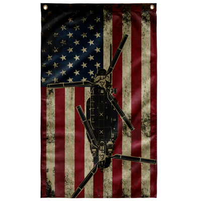 US Army MH-47 Chinook Helicopter Flag (Color)