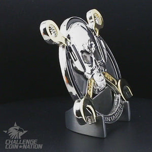 video of Maintainer Nation Skull Challenge Coin