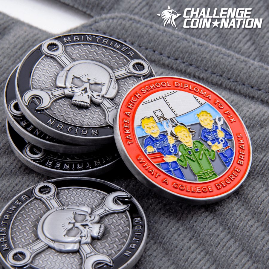 Maintainer Nation College Degree Challenge Coin