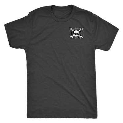  Bombs Away T-Shirt from Challenge Coin Nation with Maintainer Nation skull logo on front left chest 