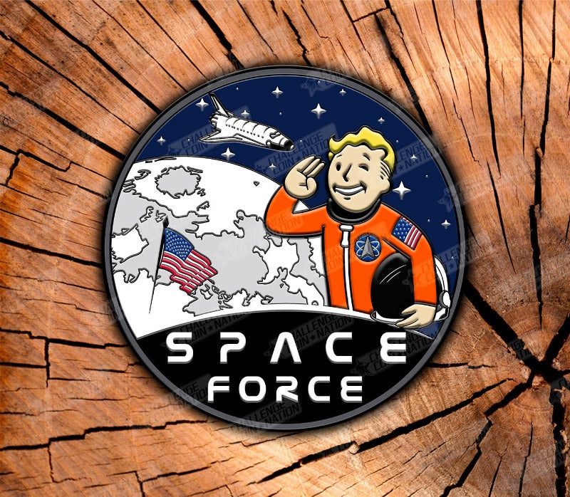 US Space Force - Fallout To the Moon PVC Morale Patch (3D)