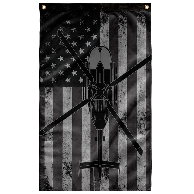 UH-72 Helicopter Colorized Display USA Flag