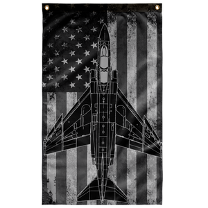 US Navy F-4 Phantom Airplane Display Flag